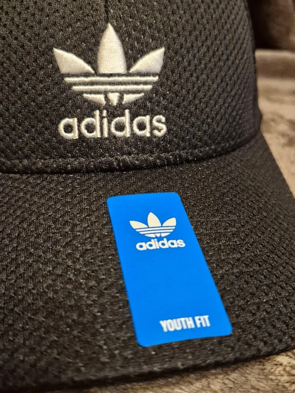 Adidas Black Cap Youth Strapback NWT